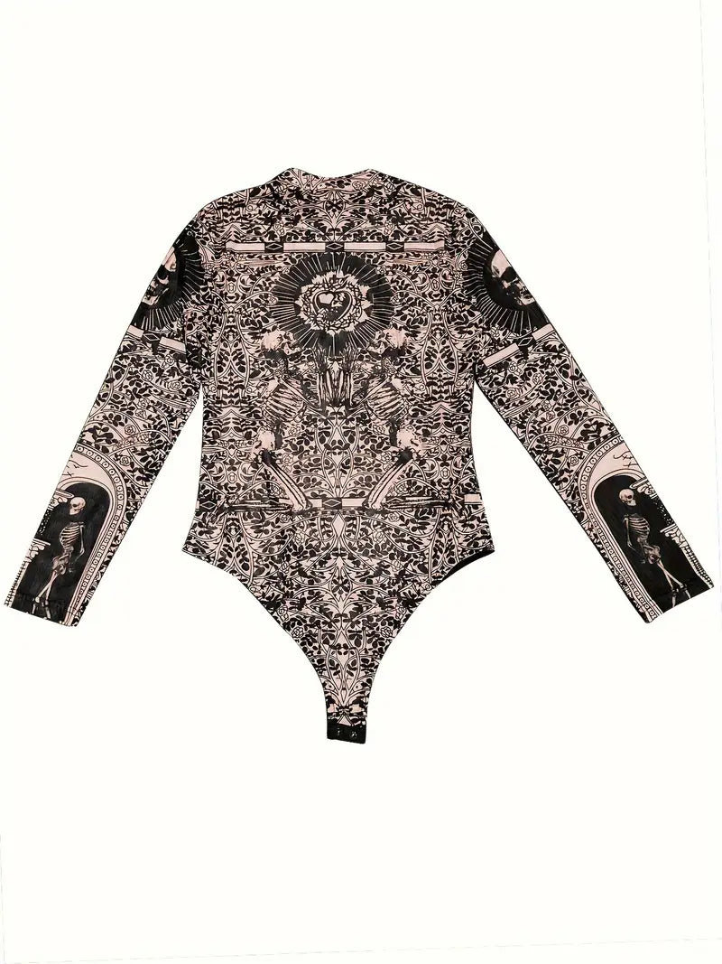 Luvik | Pitkähihaisesta verkosta tehty body