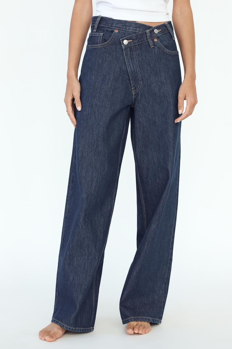 Luvik | Rise Loose Fit Crossover Waist Jeans
