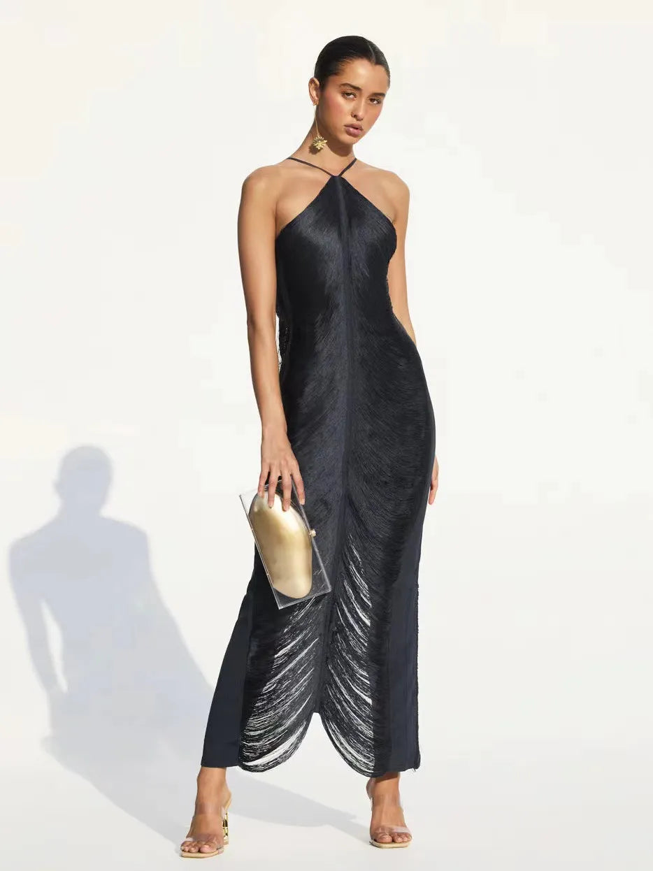 Luvik | Fringe dress Long-sleeved Elegant Summer dress for women