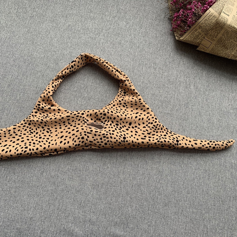 Luvik | Seksikkäät Naisten Bikinis Uima-asut Leopardibikini Solmittu