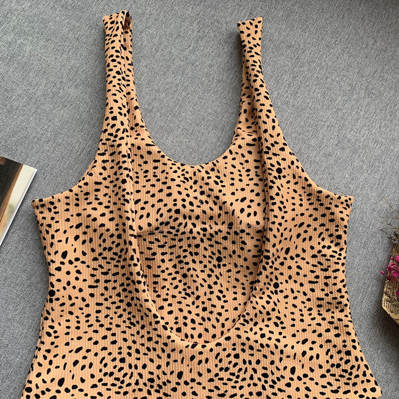 Luvik | Seksikkäät Naisten Bikinis Uima-asut Leopardibikini Solmittu