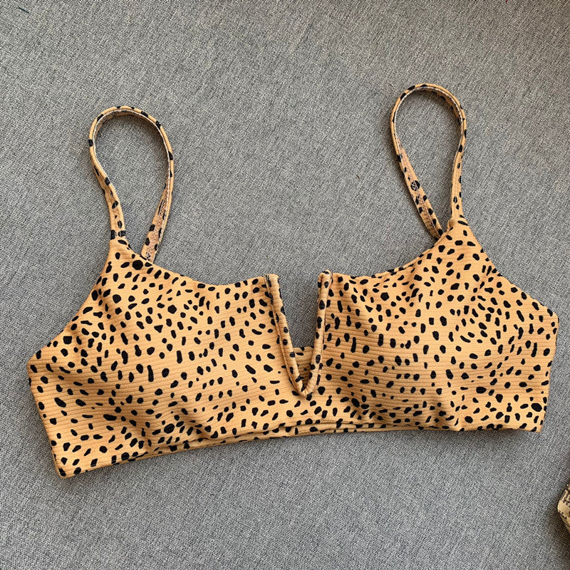 Luvik | Seksikkäät Naisten Bikinis Uima-asut Leopardibikini Solmittu