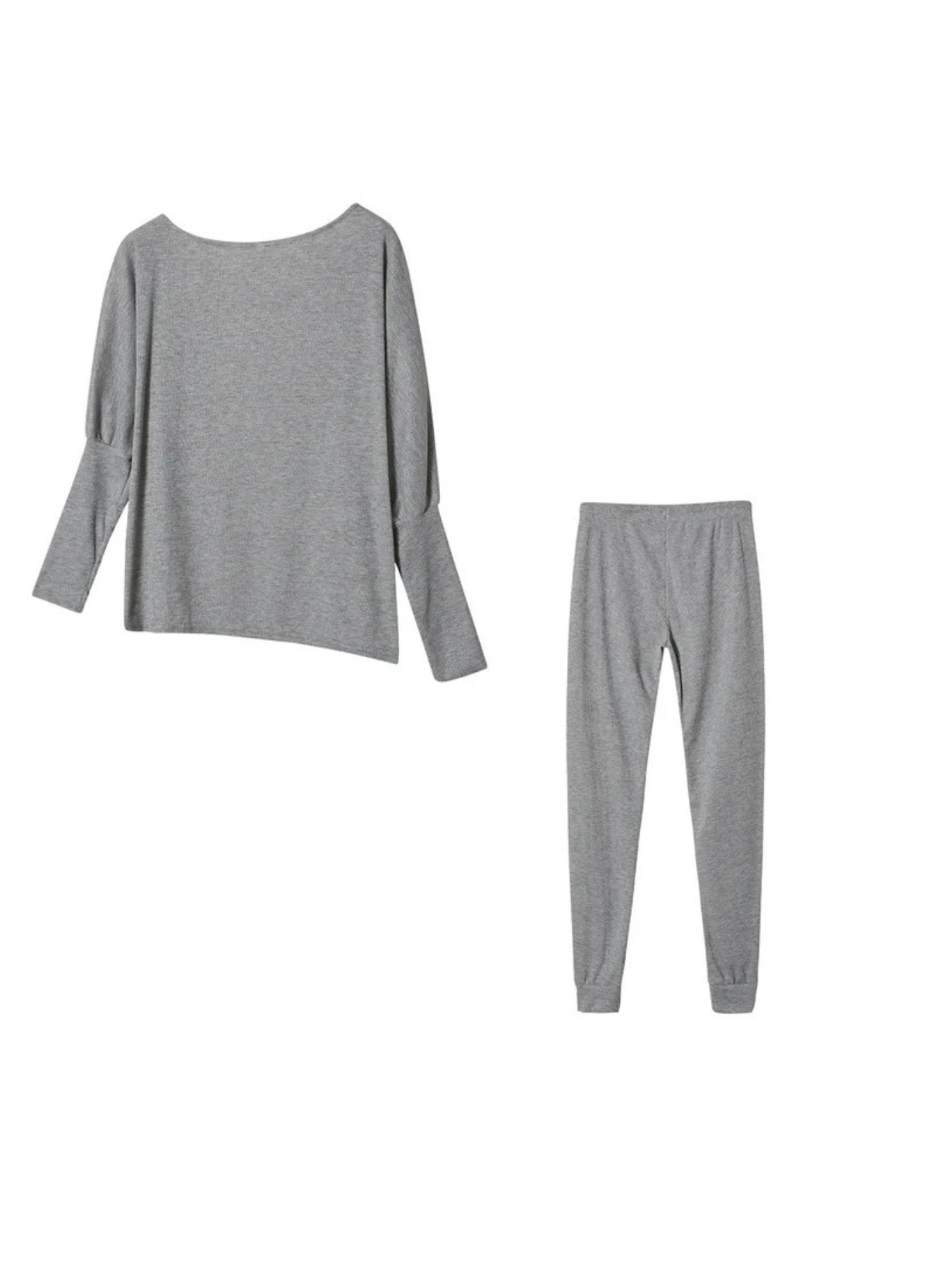 Luvik | Naisten Kotiasu Tyylikäs Off Shoulder Paita Ja Leggings Sarja