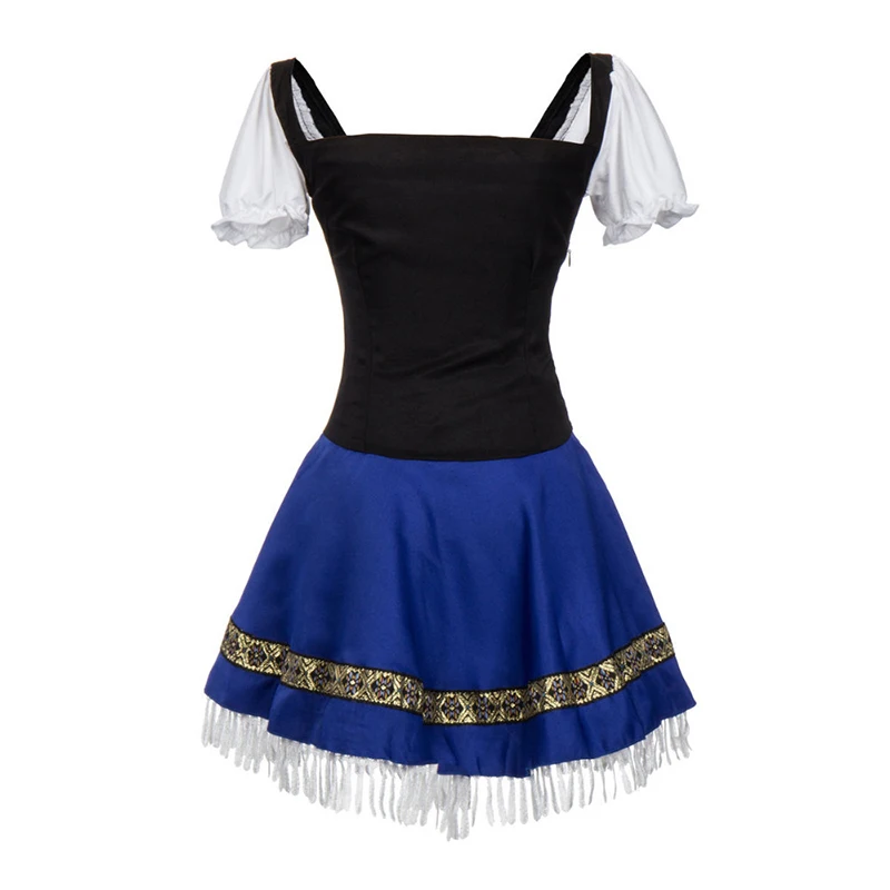Luvik | Oktoberfest-mekko naisille Off-Shoulder-toppi ja essu