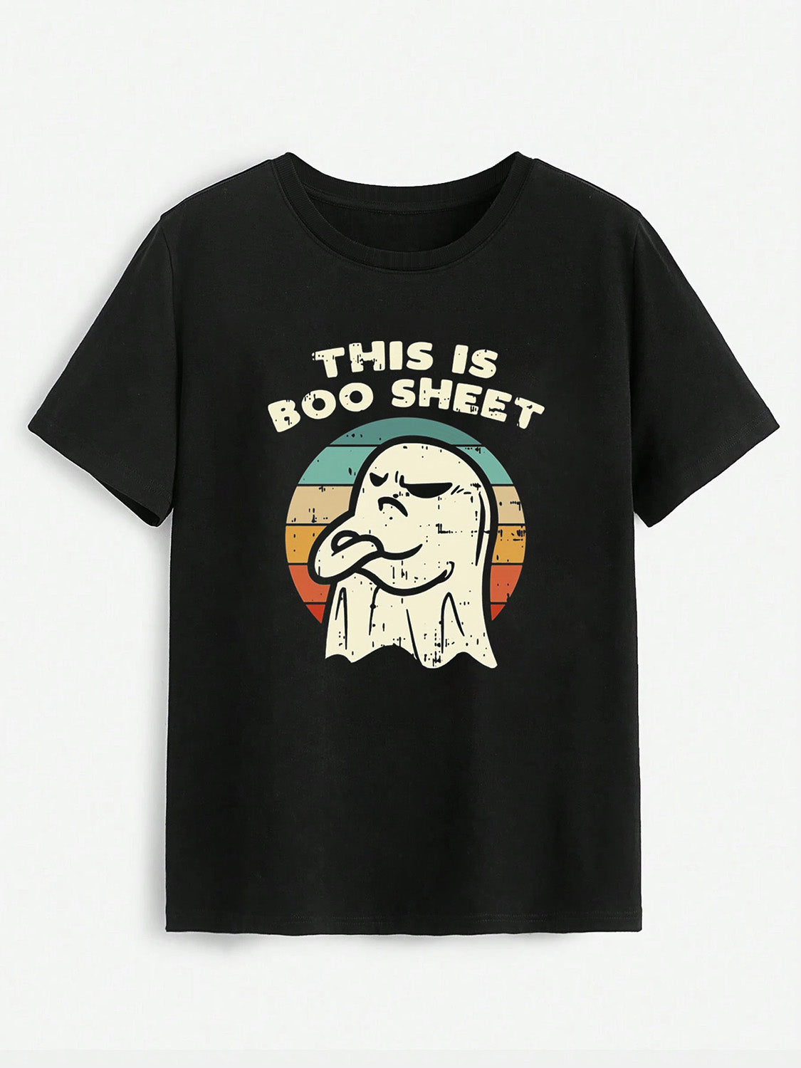 Luvik | DET ER BOO SHEET Pyöreä Kaula-T-paita