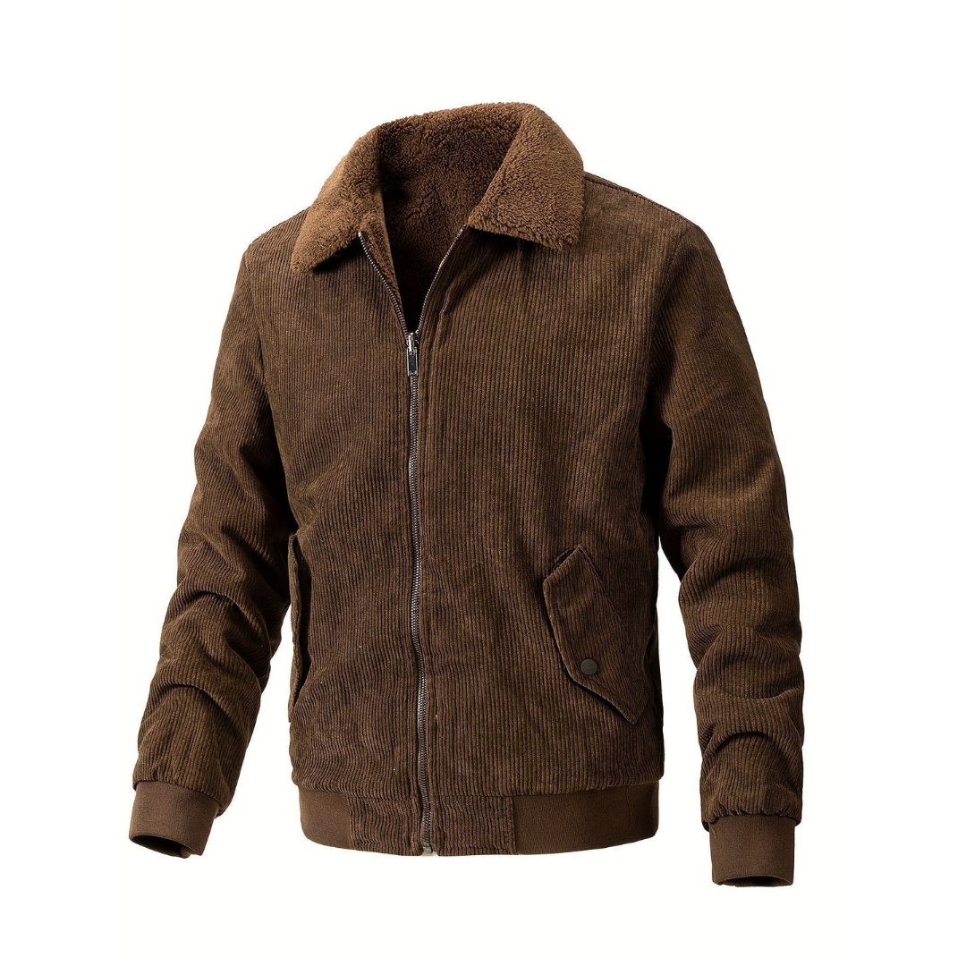 Luvik | Cord jacket Pehmeällä kauluksella Miehille