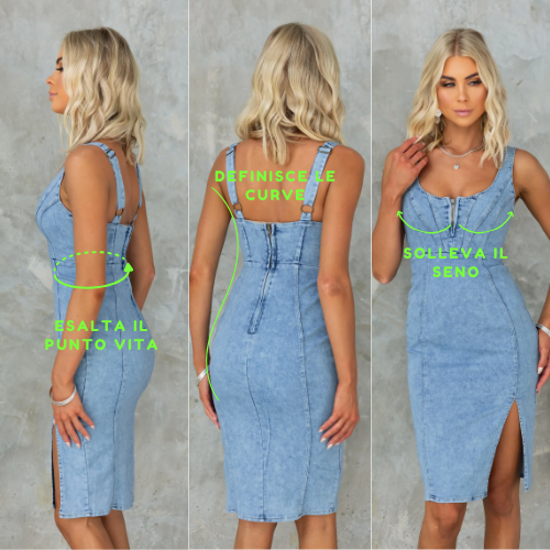 Luvik | Slim Fit Denim Dress for a Chic Look