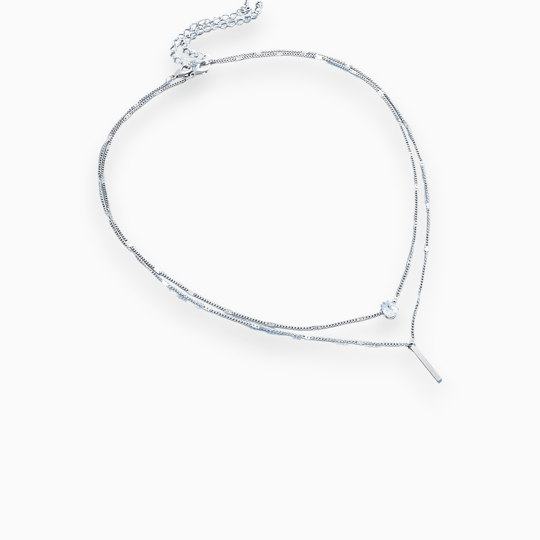 Luvik | Loistava ruudukko kaulaketju elegantilla kiillolla naisille