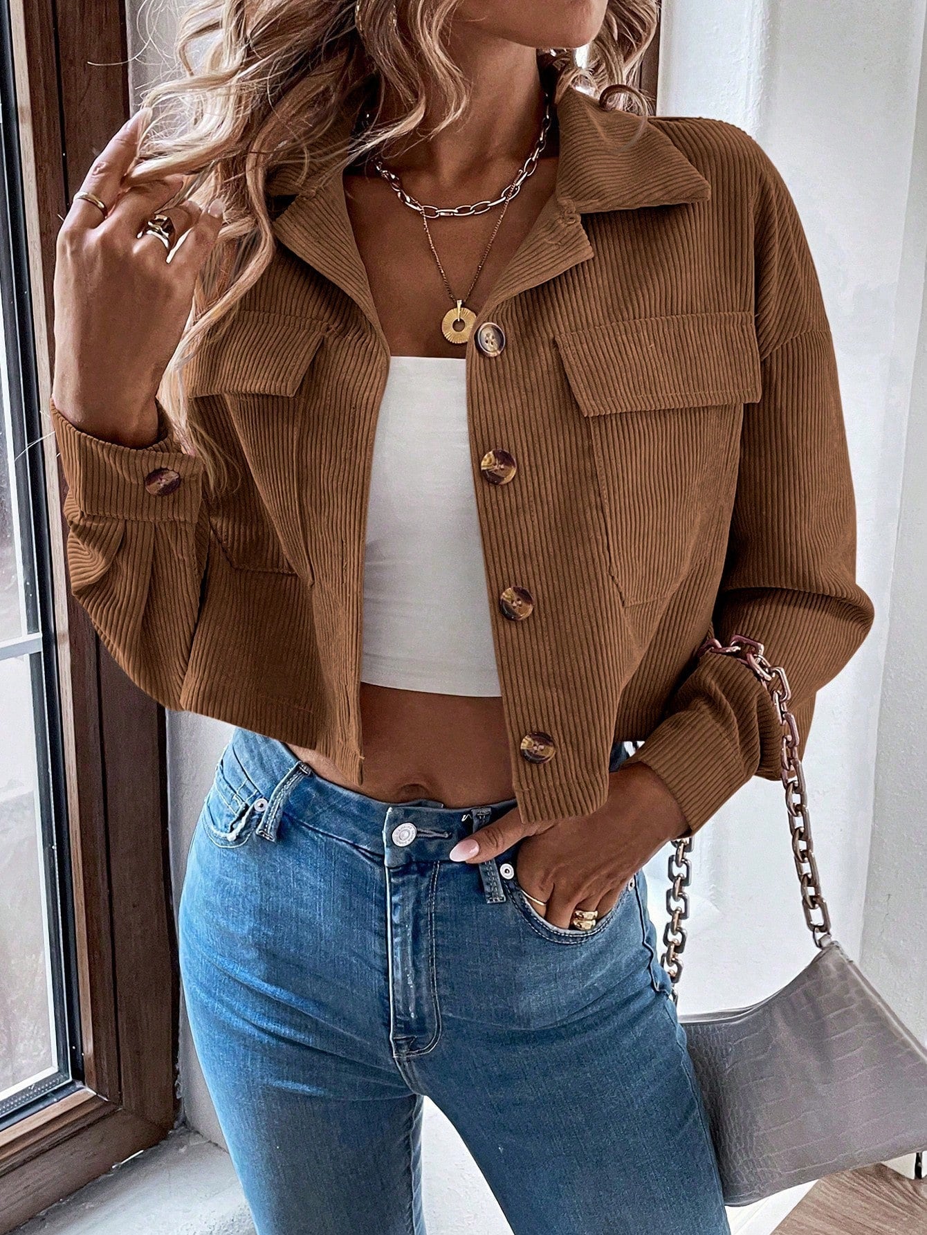 Luvik | Olka Crop Cord jacket