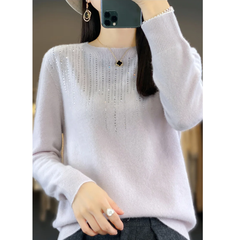 Luvik | Elegant women's knit with decorative stones