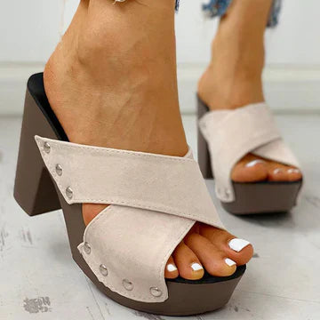 Luvik | Sandals with Chunky Heel