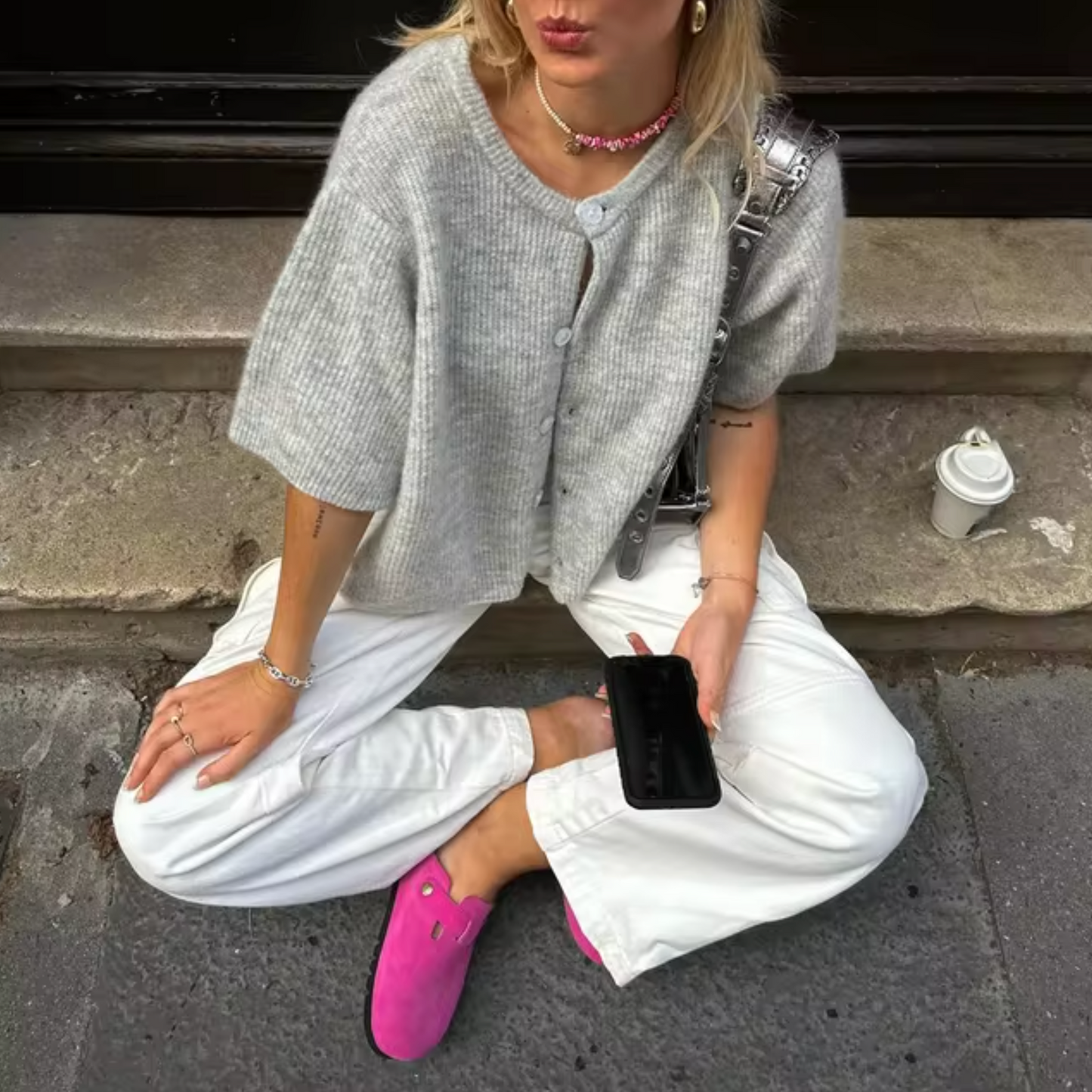 Luvik | Neule Lyhythihainen Cardigan
