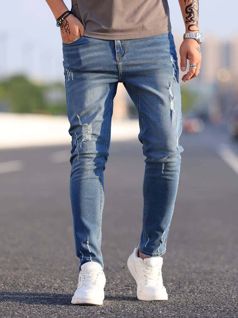 Luvik | Slim Fit Stretch Farkut Miehille