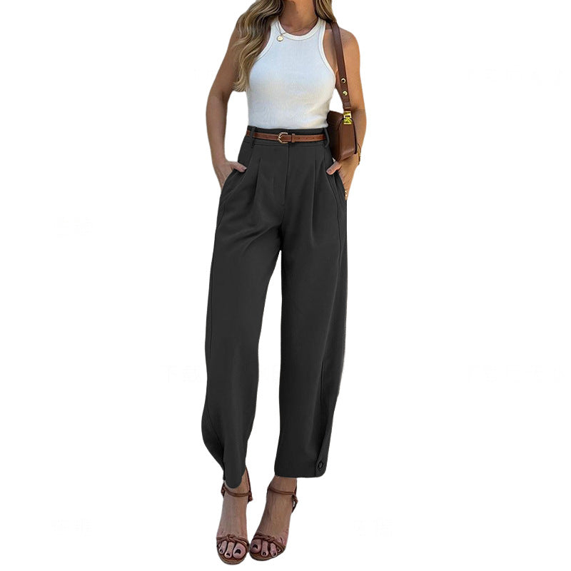 Luvik | Loose Suit Pants muotitietoiseen yksiväriseen naisille