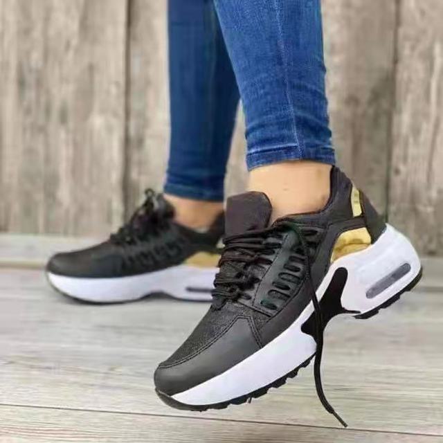 Luvik | Vulcanized wedge sneakers with lacing