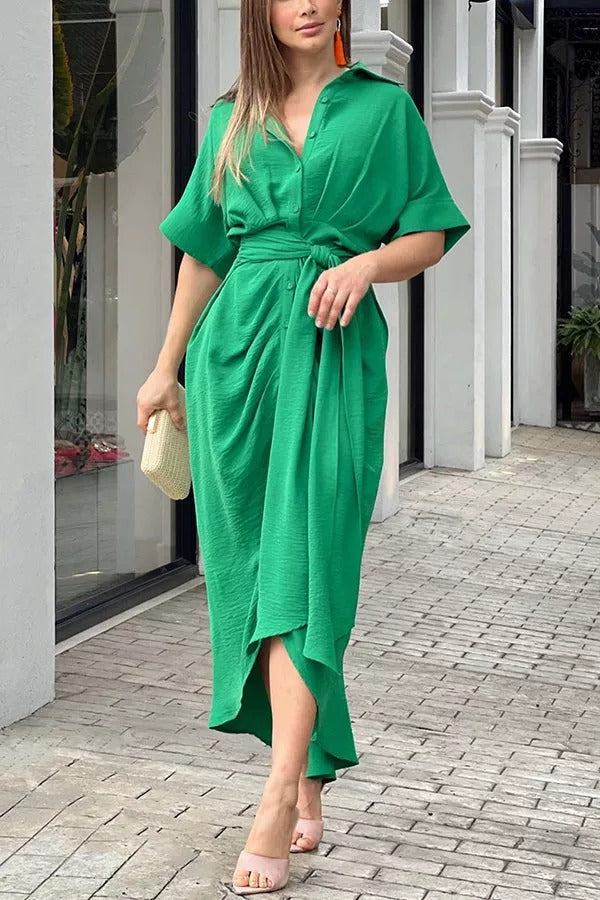 Luvik | Daring Heart Solmio Etumini Paita Mekko Midi