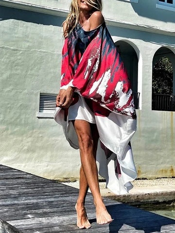 Luvik | Vivid Beach Plus Size Sexy Dress