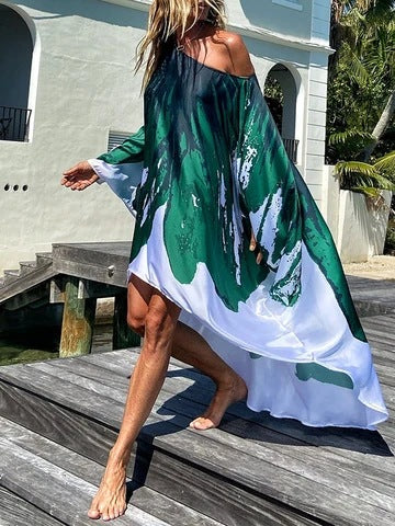 Luvik | Vivid Beach Plus Size Sexy Dress