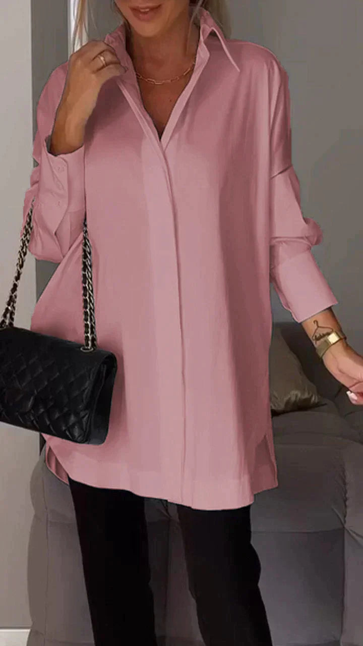 Luvik | T-shirt with cut-out neck white