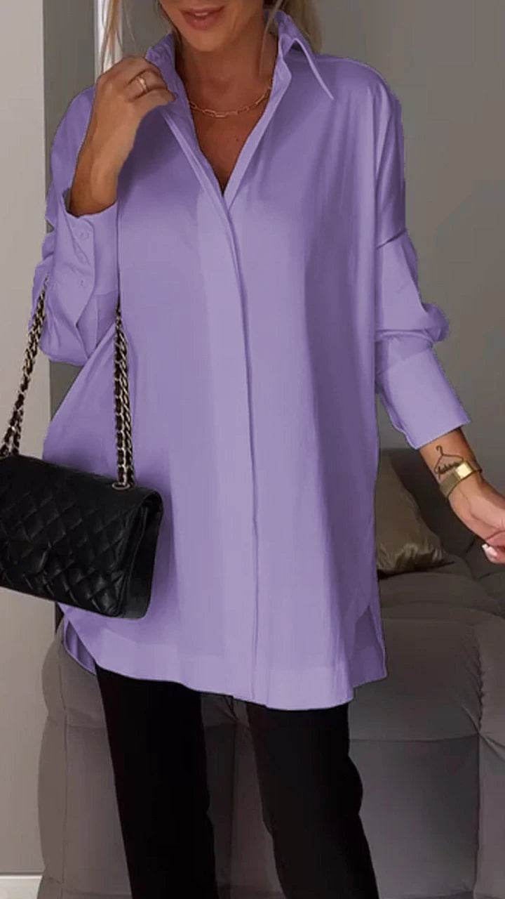 Heidi-Mode | Stylish blouse made of large silk chiffon