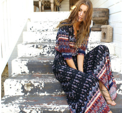 Luvik | Thai Holiday Cardigan Dress: Tulostettu Stretch Ranta Hame