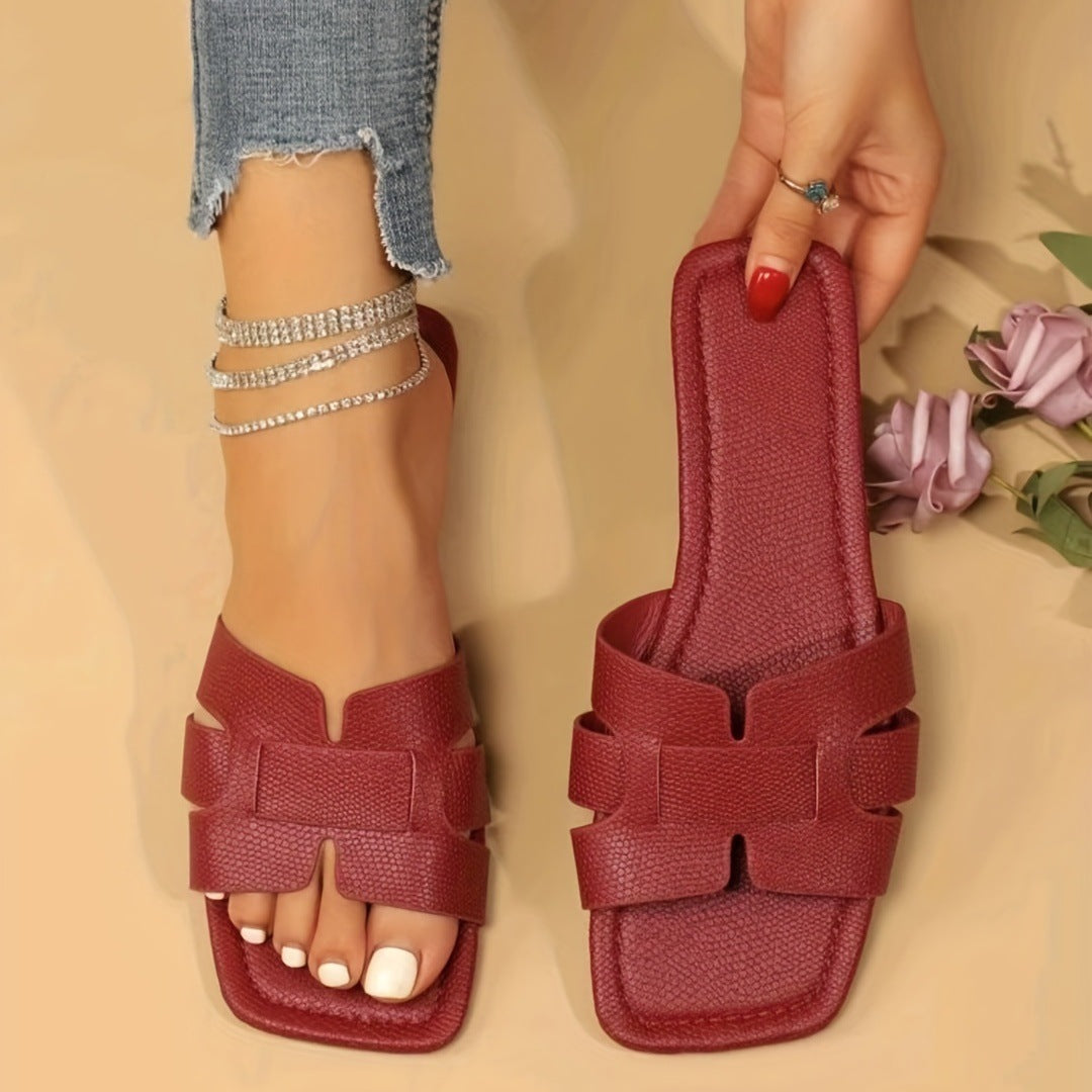 Luvik | Sandalen Mit Eckiger Spitze Und Sommerlichem Hohlschnitt