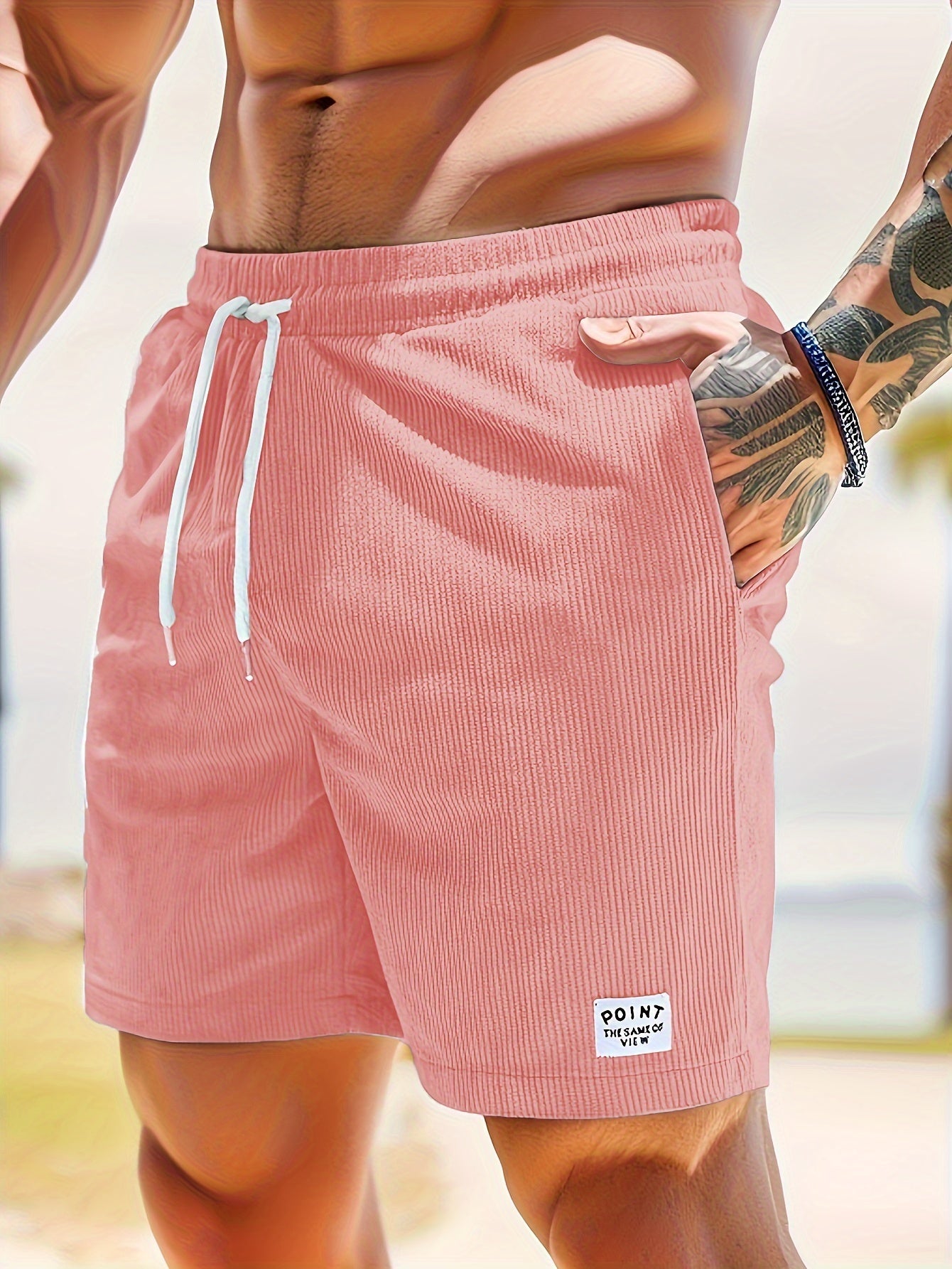 Luvik | Miesten Rentoa Slim Fit Lyhyet Housut