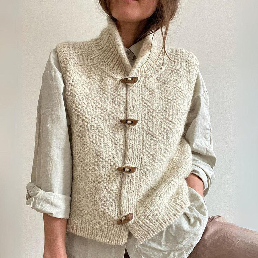 Luvik | Yksinkertainen Hihaton Cardigan Naisille
