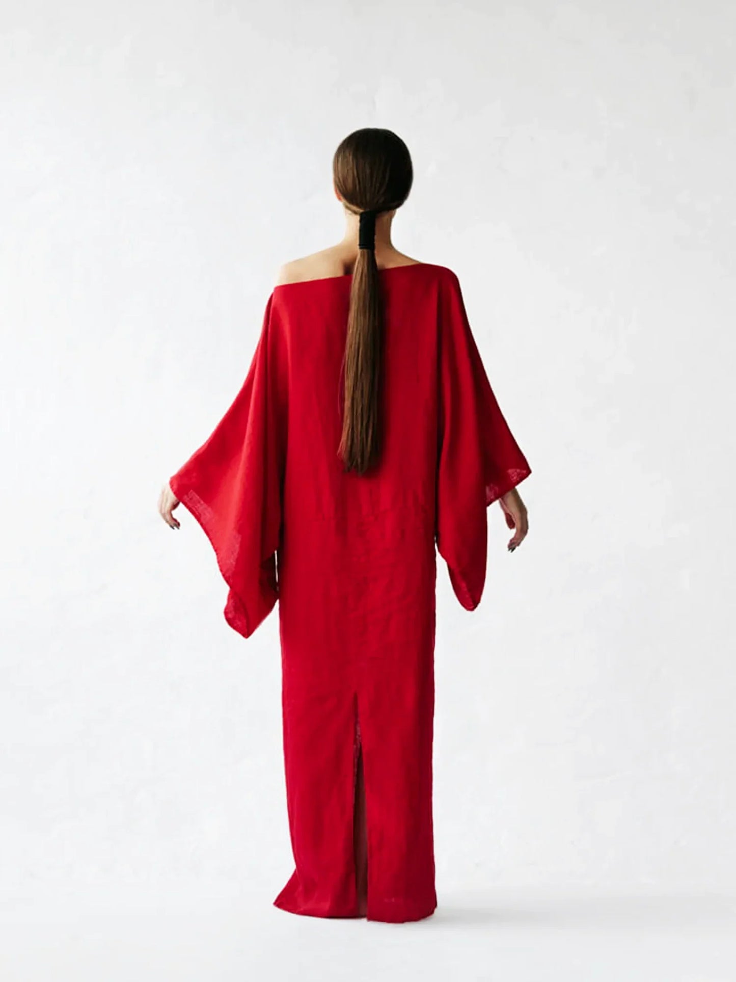 Luvik | Vaativat Draped Musta Mekko Naisille