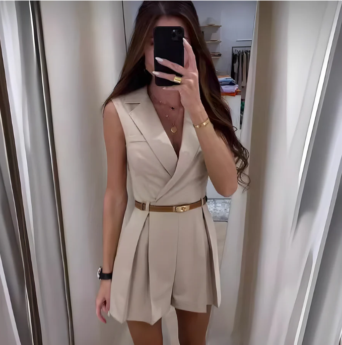 Luvik | Tyylikäs Hihaton Jumpsuit