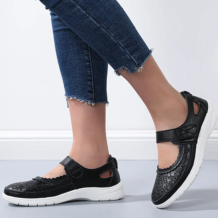 Luvik | Orthopedic comfort shoes made of white leather for women