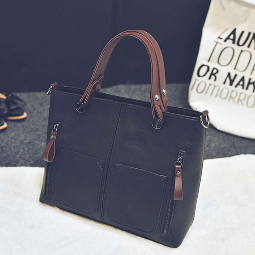 Luvik | Elegant and Luxurious Shoulder Bag - Musta