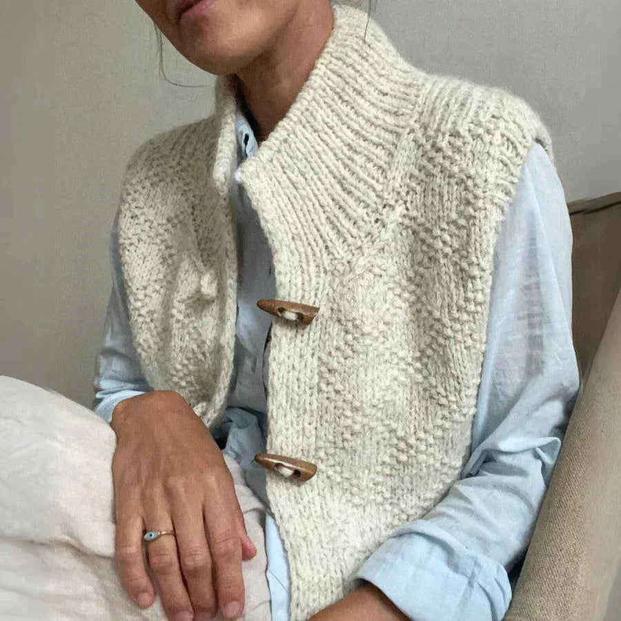 Luvik | Yksinkertainen Hihaton Cardigan Naisille
