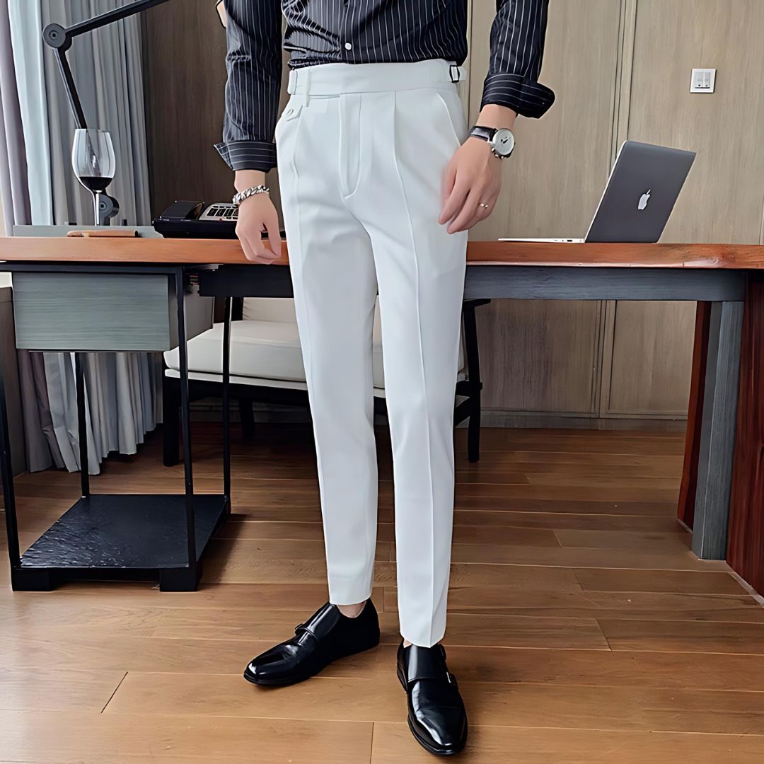 Luvik | Pleated Front Casual Pants for Men