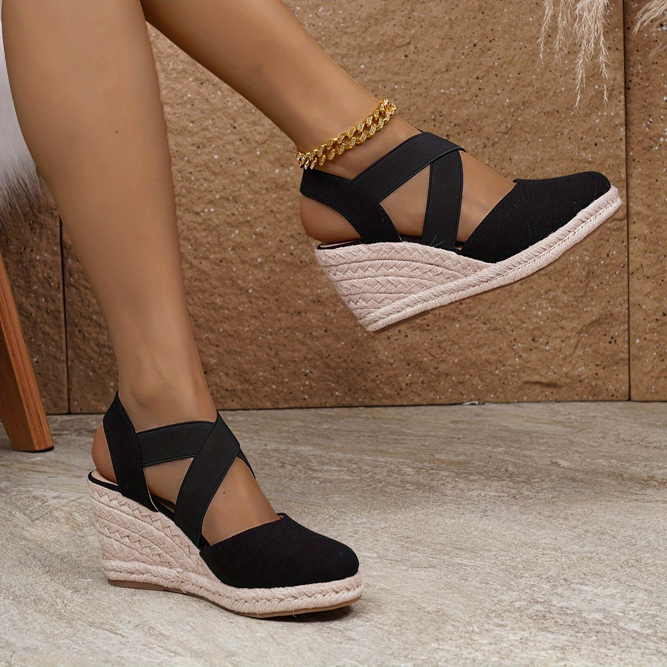 Luvik | Mukavat Espadrille Wedge-sandaalit