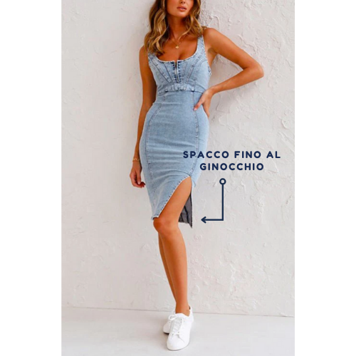 Luvik | Slim Fit Denim Dress for a Chic Look