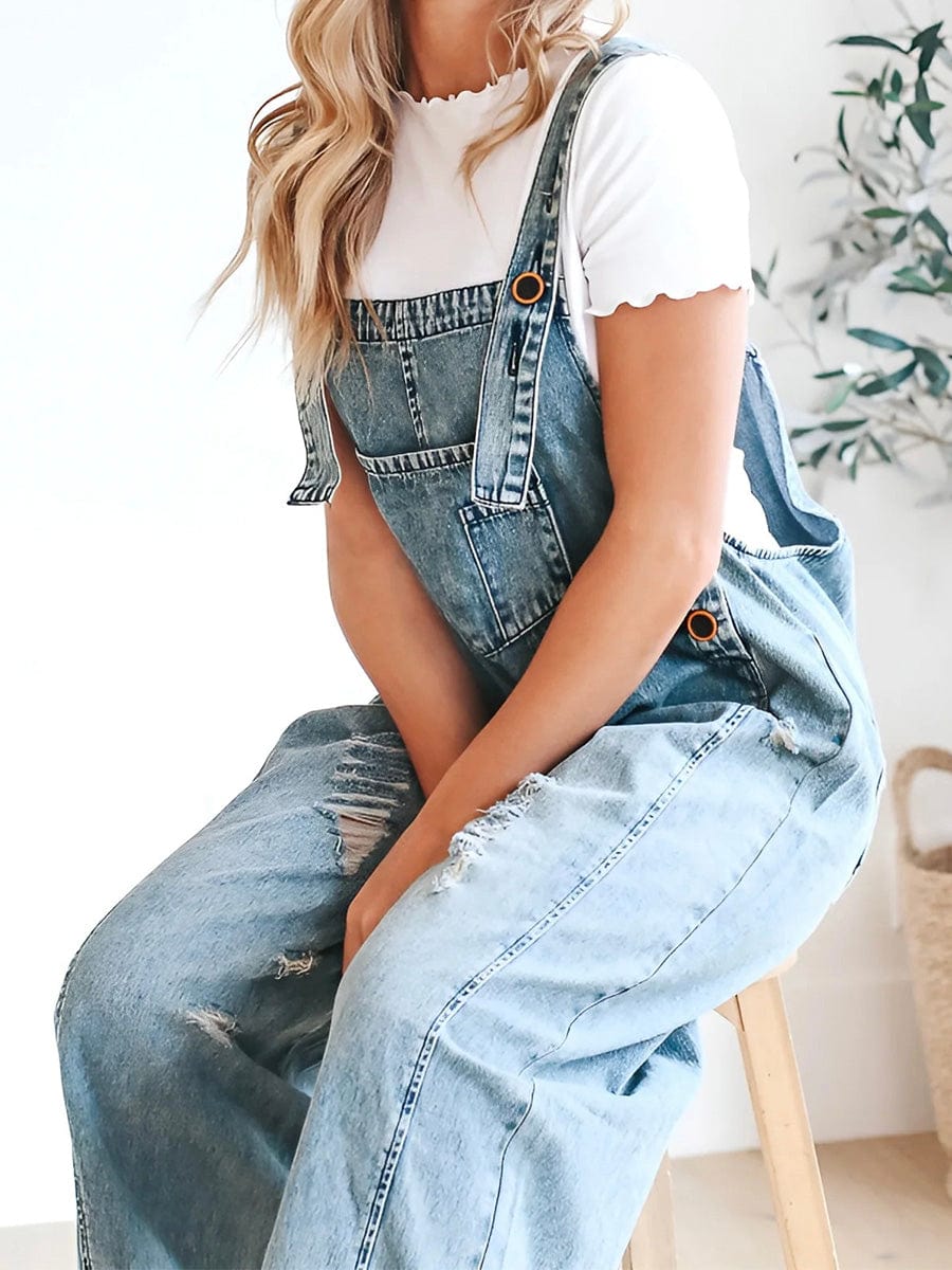 Luvik | Hihaton Kevyesti Puuvartinen Rentoa Denim Yleisö