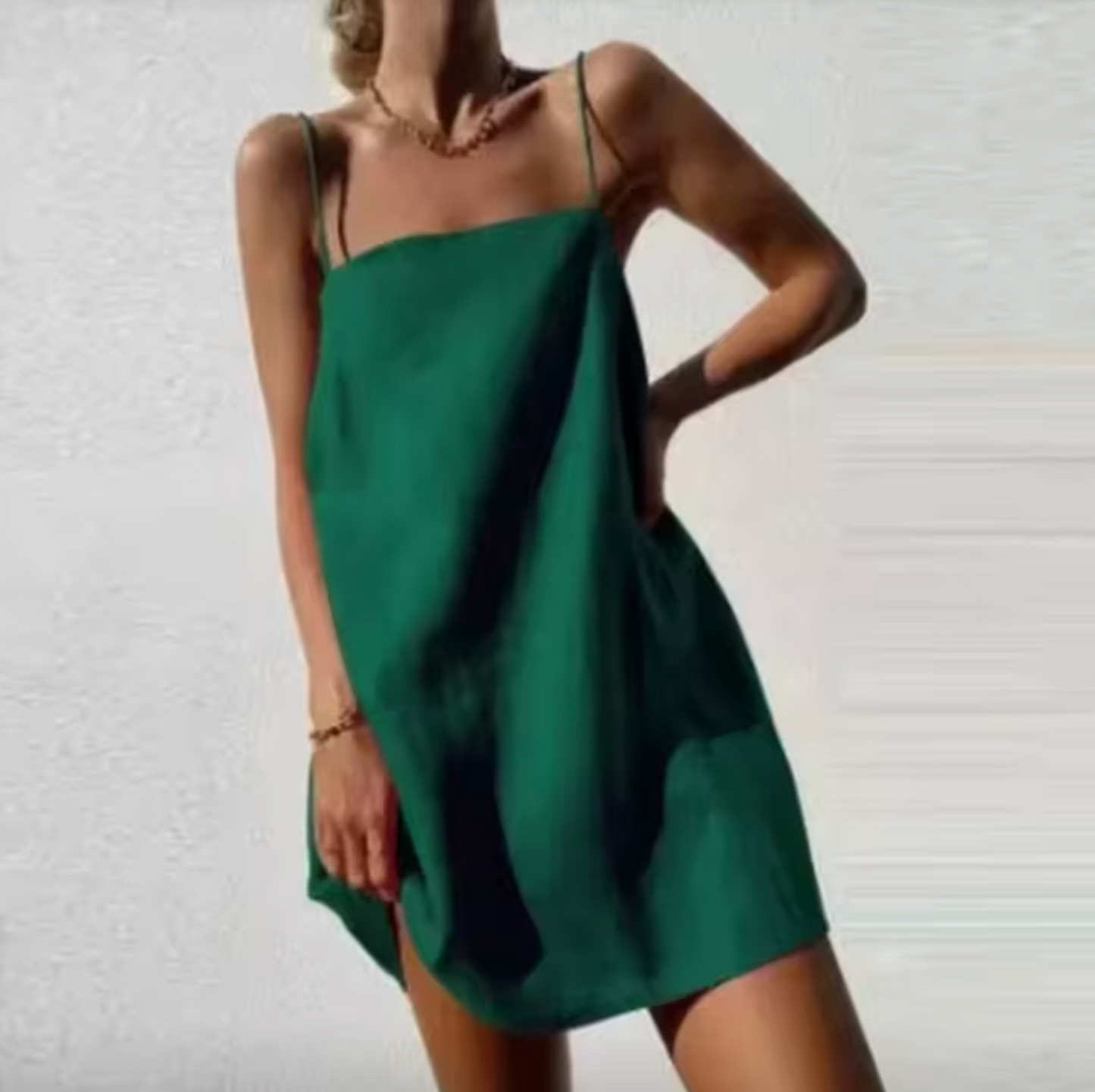 Luvik | Mini mekko puuvilla-pellavasta