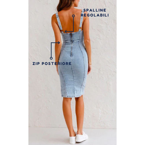 Luvik | Slim Fit Denim Dress for a Chic Look