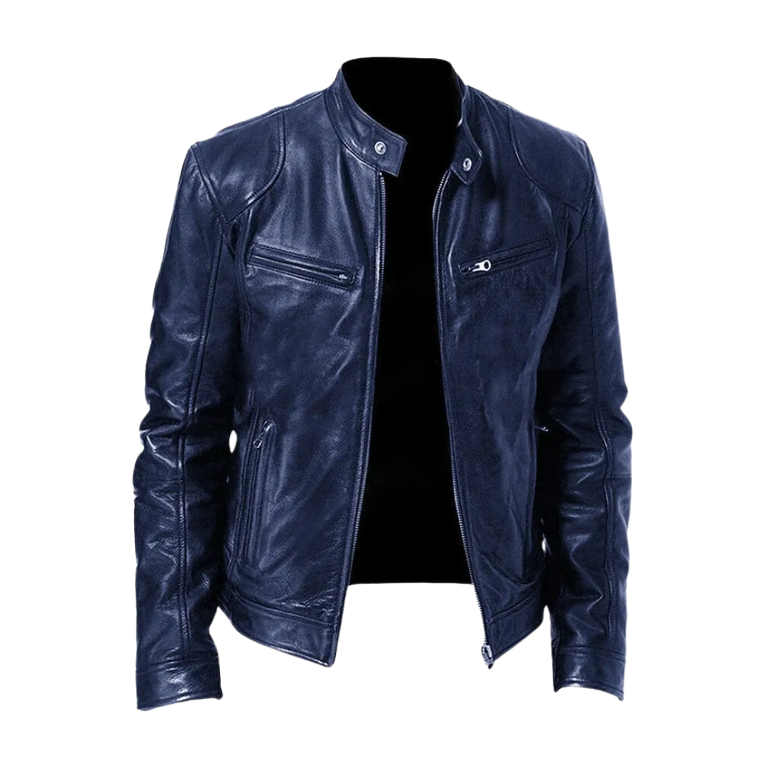 Luvik | Miesten Slim Fit Biker Takki - Moderni