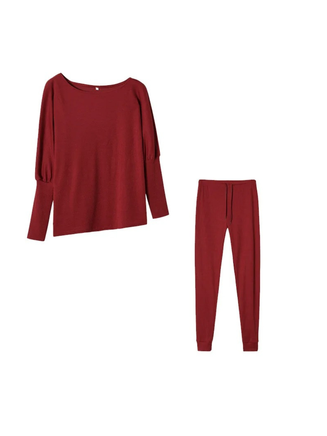 Luvik | Naisten Kotiasu Tyylikäs Off Shoulder Paita Ja Leggings Sarja