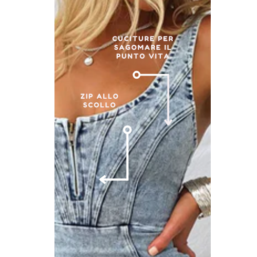 Luvik | Slim Fit Denim Dress for a Chic Look