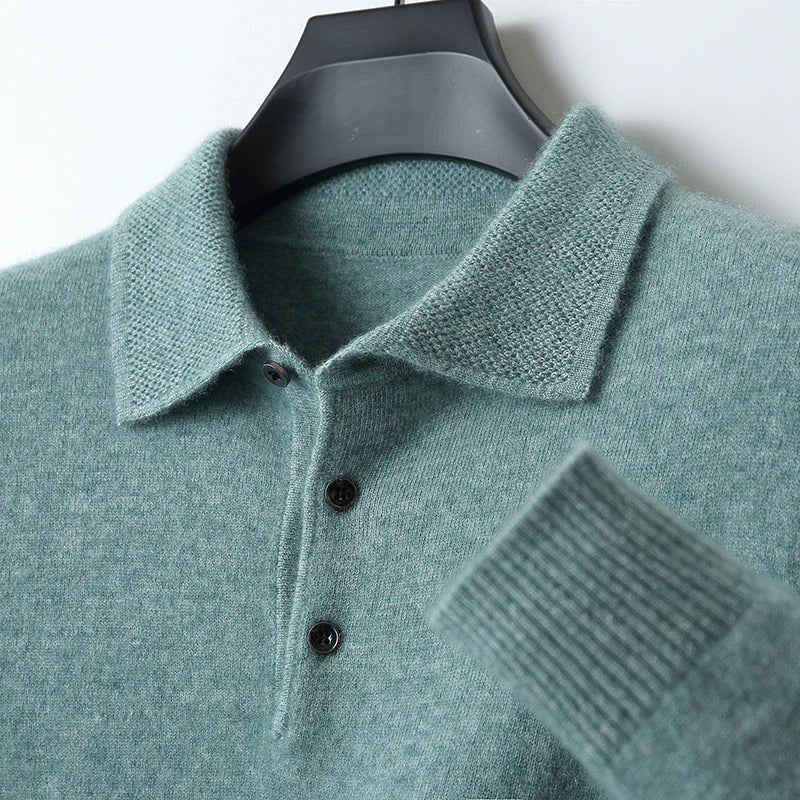 Luvik-Fashion | Long Sleeve Polo Shirt