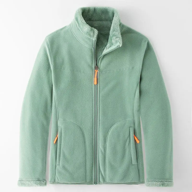 Luvik | Fleece Veste Naisille Vetoketjulla Ja Korkealla Kauluksella Kevyt Rento Takki