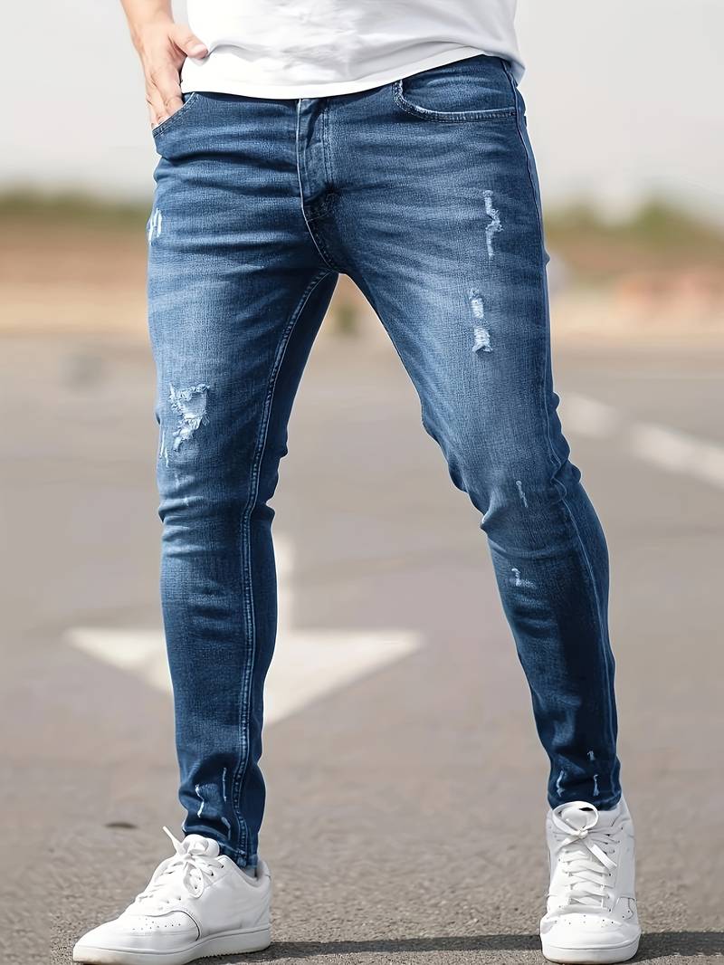 Luvik | Slim Fit Stretch Farkut Miehille