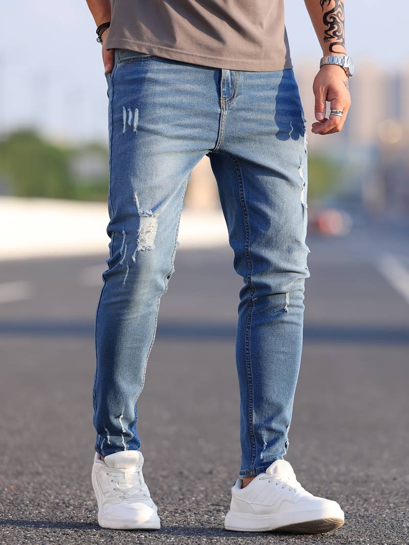Luvik | Slim Fit Stretch Farkut Miehille