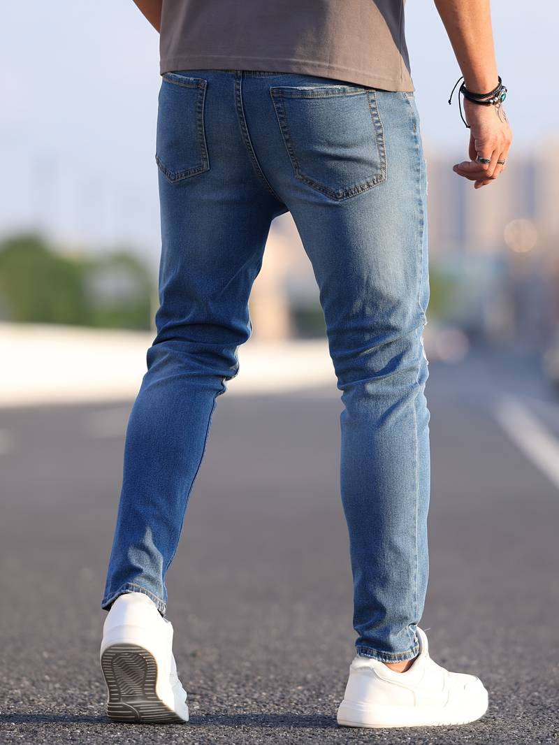 Luvik | Slim Fit Stretch Farkut Miehille
