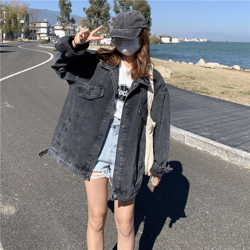 Luvik | Loose Korean Style Denim Jacket Casual Jacket