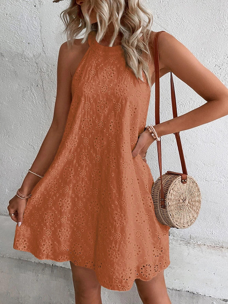 Luvik | Eyelet Halter Mini Mekko