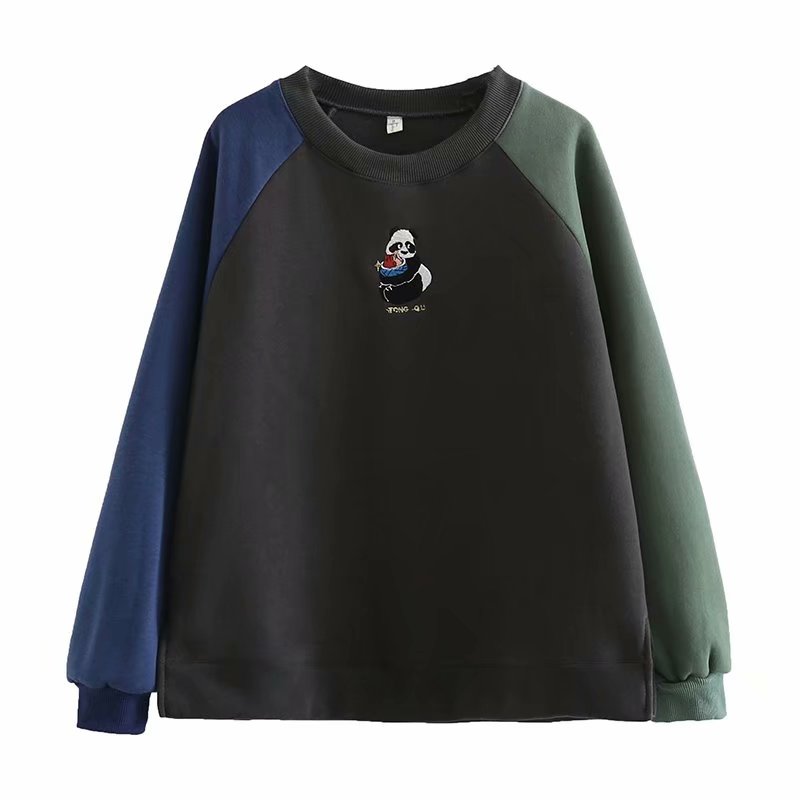 Luvik | Raglan-sleeve Värikoordinoitu Lörttömäinen Neule Naisille